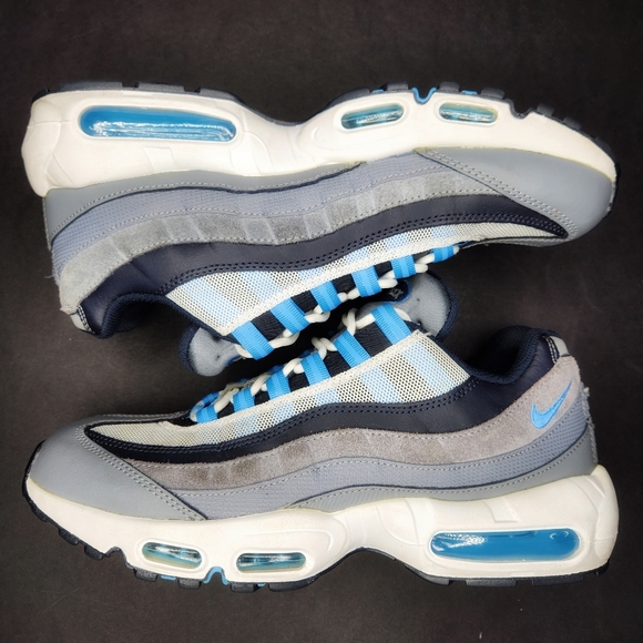 Nike Air Max 95 Cool Grey University Blue Mens 10.5